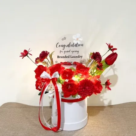 Bloom Box Akrilik Ucapan Grand Opening Tapin